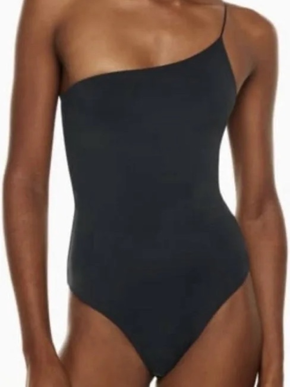 Babaton by Aritzia Contour Asymmetric One-Shoulder Black Women’s Top XS